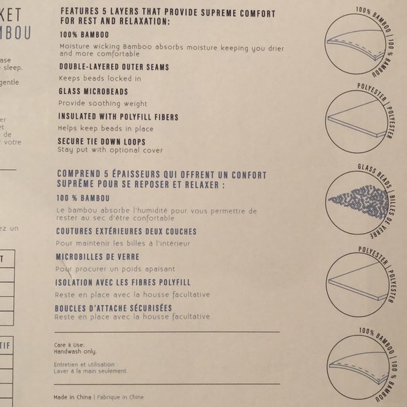 Zen New Zealand 100% Bamboo Weighted Blanket - Picture 4 of 4